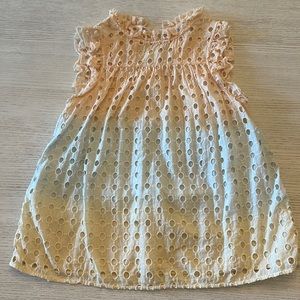 Mari New York multi eyelet top. Size S.